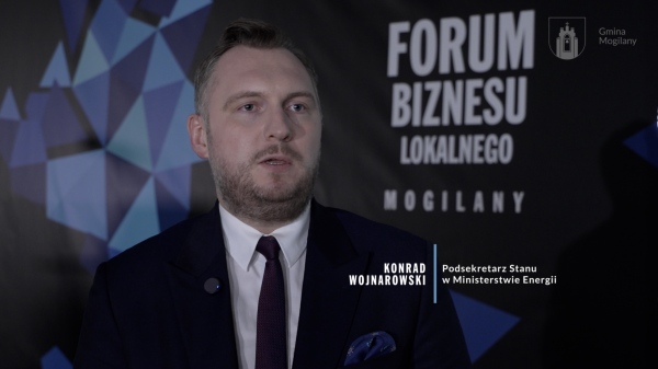 Konrad Wojnarowski na drugiej edycji Forum Biznesu Lokalnego w Mogilanach